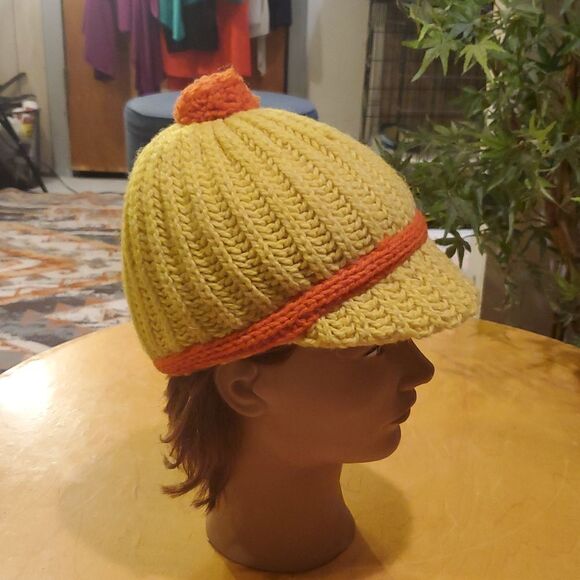 Vintage crochet brim style beret hat - Picture 3 of 8